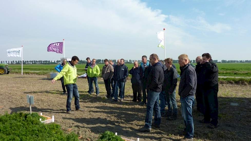 Ook werd toelichting gegeven op de mogelijkheden van kali-toepassingen. Bij deze demo lagen veldjes met Epso Microtop, Korn Kali en Patent Kali.