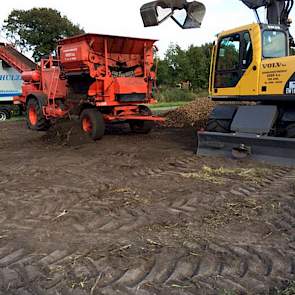 Binnen enkele dagen zijn de aardappelen geladen en afgevoerd naar Avebe.