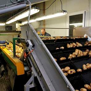 Dankzij de optische sorteerder kan Agro Giethoorn 2 man personeel besparen bij het sorteren. „Normaal staan we met 3 tot 5 man aan de leesband, nu lezen 2 tot 3 mensen de partij nog na, afhankelijk van de kwaliteit van de te sorteren partij.” Het nalezen