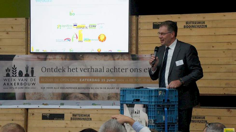 Dirk de Lugt van de Branche Organisatie Akkerbouw onderstreept het goede imago van de akkerbouw en het belang van openheid over de voedselproductie.