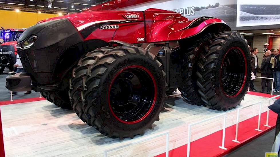 De echte aandachtstrekker op de Sima is het prototype van de autonome trekker van Case-IH.