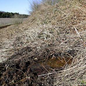 Door het gewicht dat nu op de berg drukt,  wordt het zand aan de onderkant naar de zijkanten weggeduwd. Daardoor ontstaan scheuren in de deklaag en sijpelt er vervuild water, ook wel percolaat genaamd, uit de berg.