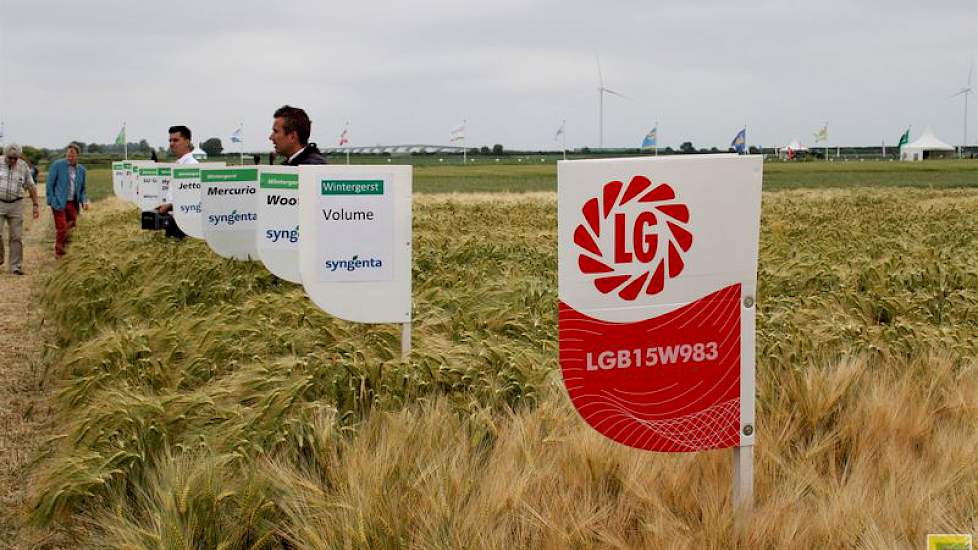 De verschillende veredelaars van gerst en tarwe gaven tekst en uitleg  over hun granenpallet.