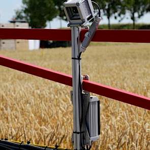 Op proefbedrijf Kollumerwaard namen de precisielandbouwspecialisten graan als voorbeeld. Gewasbescherming of meststof kan met de spuit in een heel fijn raster precies behandeld worden.