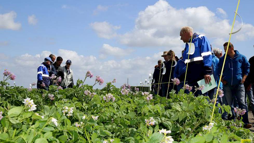 Verschillende fabrikanten toonden hun nieuwste middelen of proeven met combinaties van middelen om het seizoen sterk door te komen. Belchim, Bayer en BASF gaven uitleg in het veld en in de schuur van Kollumerwaard. Nieuwe middelen kunnen bijdragen aan bet