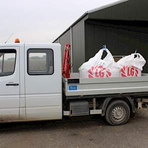 Bigbags voor gemakkelijk vullen van de zaadtank