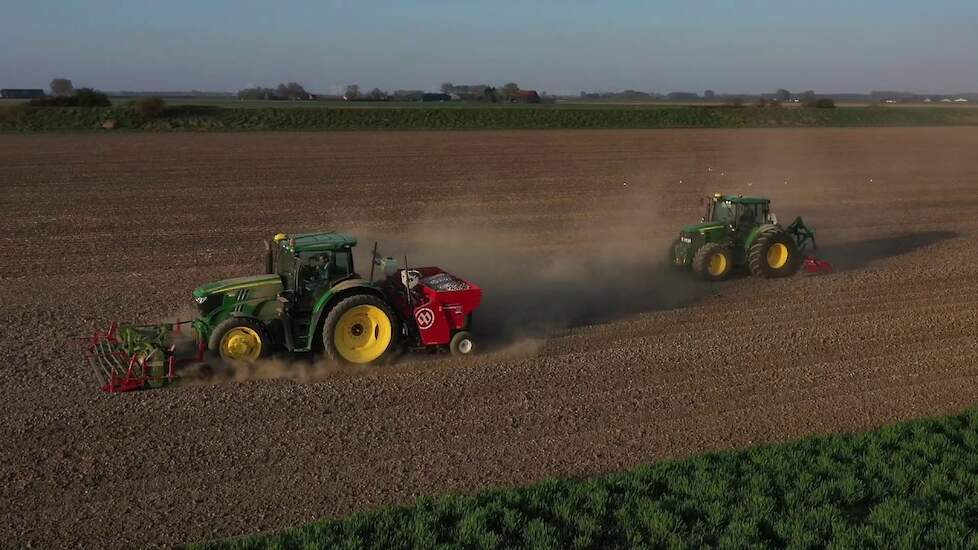 Aardappels poten 2020 - Dronevideo - loonbedrijf van den Dries