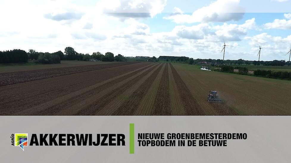 Nieuwe groenbemesterdemo TopBodem in de Betuwe: grondbewerking en zaai