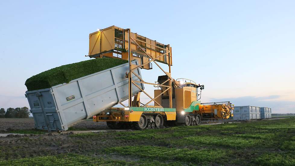 Wanneer de container vol is, wordt deze vervangen voor een lege. De volle container wordt opgehaald door VNK.