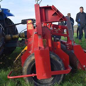 Ook deze Geohobel mulcher snijdt het groene materiaal af in de kroon en is hiermee vergelijkbaar met de Kuhn biomulch. De Geohobel heeft echter meer capaciteit en kracht dankzij zwaardere beitels. Deze machine heeft een rol achter die het groene materiaal