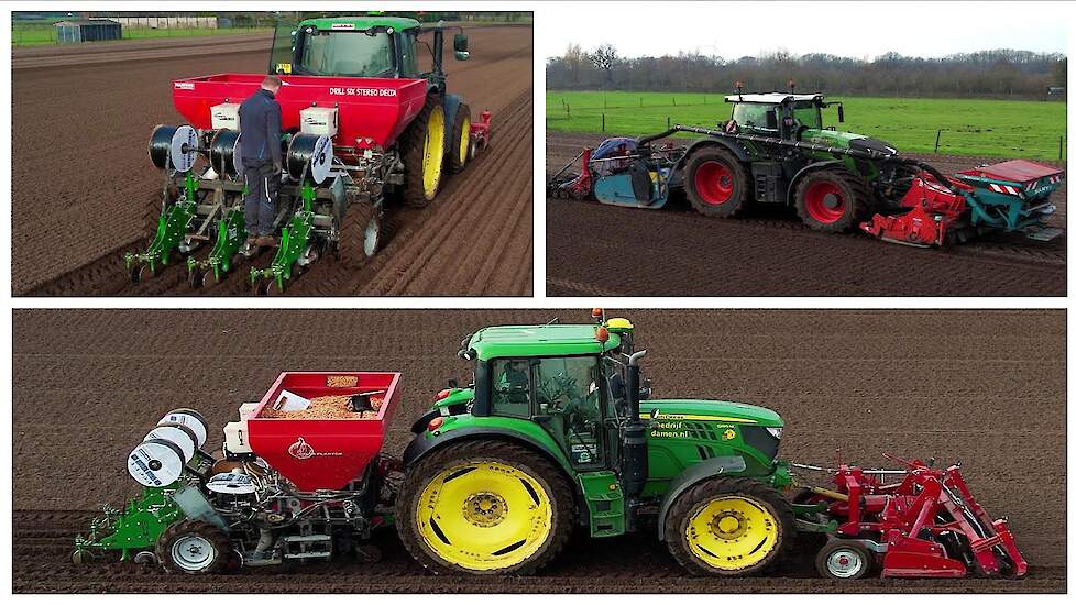 Uien Planten & Druppelirrigatie aanleggen | Spitten | Zaaien | Planting Onions | John Deere | Fendt