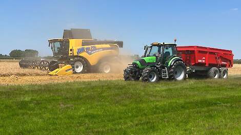 Update graanoogst: Wintergerst komt in hele land droog van het land