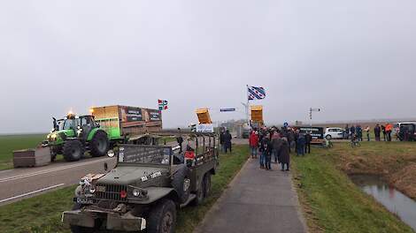 Protestactie: grens tussen Friesland en Groningen verlegd om landbouwgrond en proefboerderij te redden